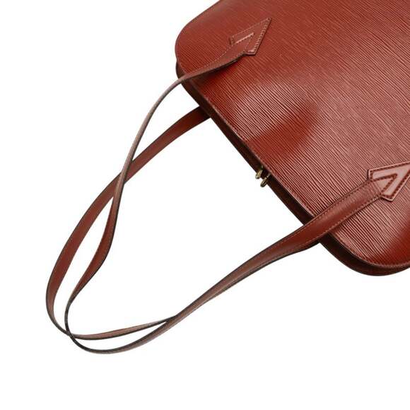 LOUIS VUITTON Authentic Brown Leather Shoulder Bag main image 3